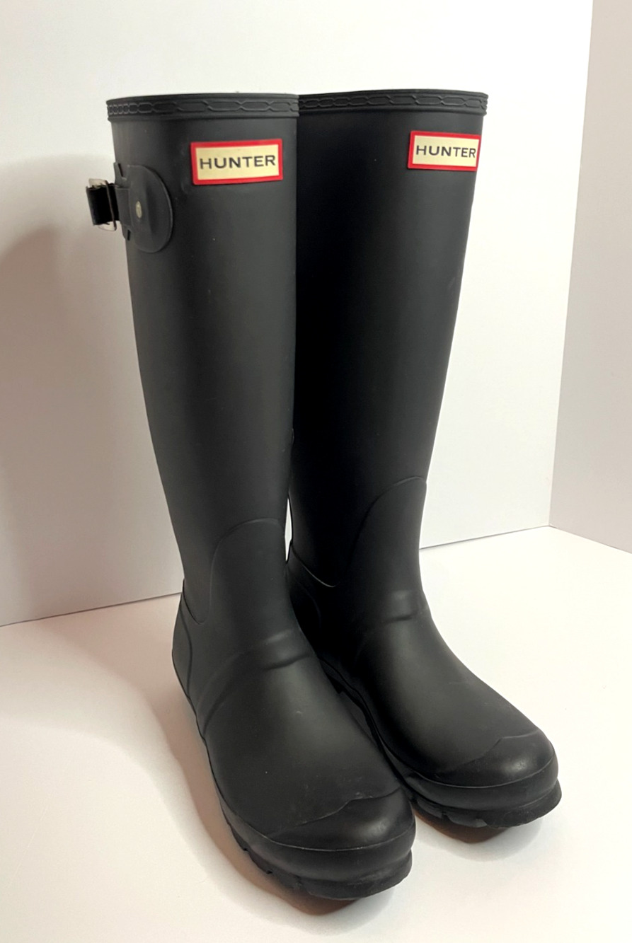 Hunter Original Tall Waterproof Rain Boot Women US 7 EU 38 Pre-Owned